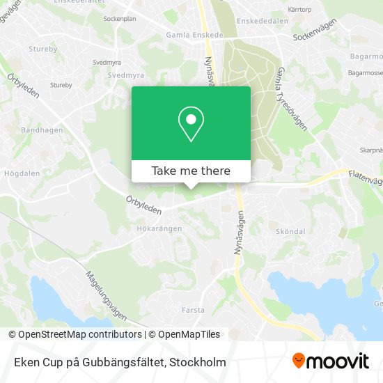 Eken Cup på Gubbängsfältet map