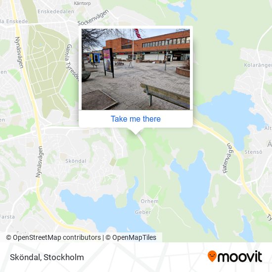 Sköndal map