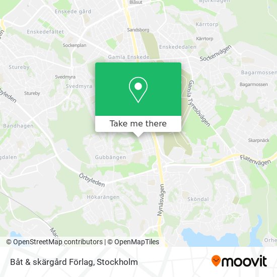Båt & skärgård Förlag map