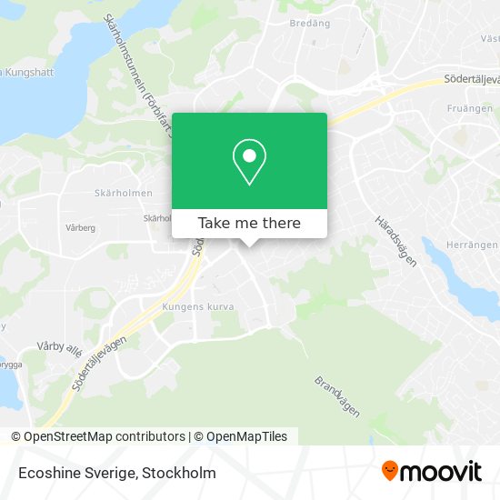 Ecoshine Sverige map