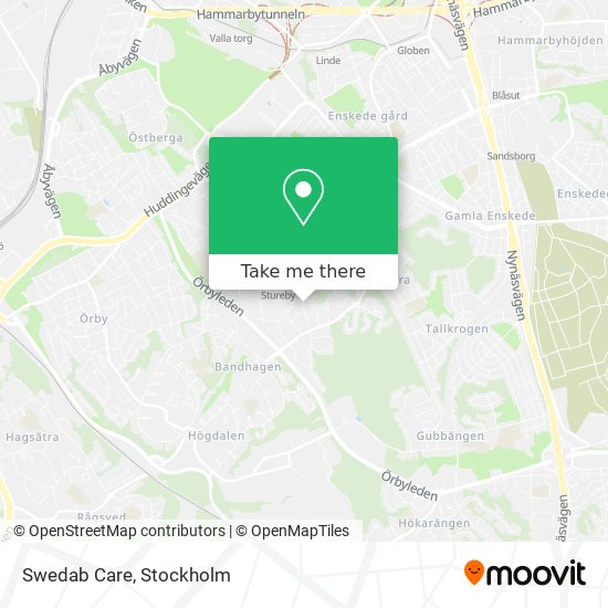 Swedab Care map