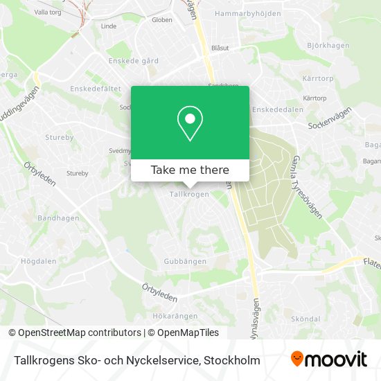 Tallkrogens Sko- och Nyckelservice map