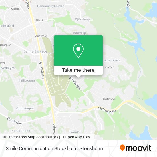 Smile Communication Stockholm map