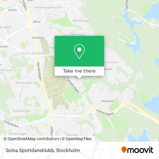 Solna Sportdansklubb map