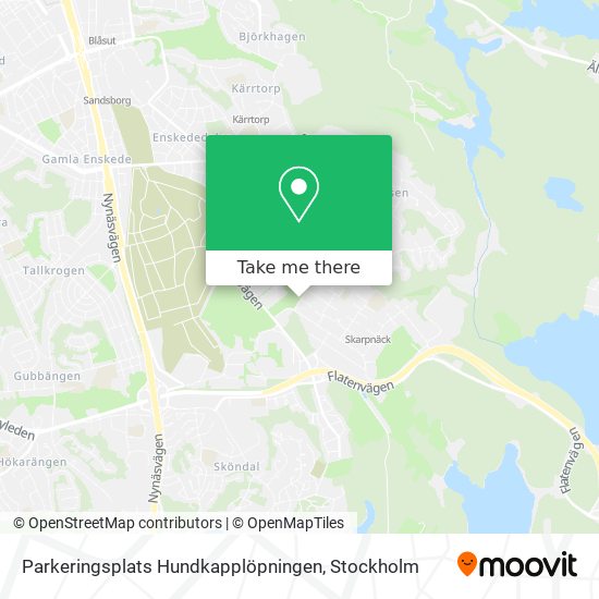 Parkeringsplats Hundkapplöpningen map