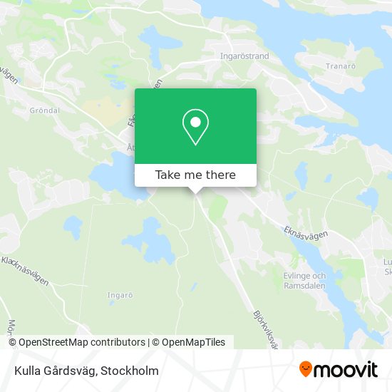 Kulla Gårdsväg map