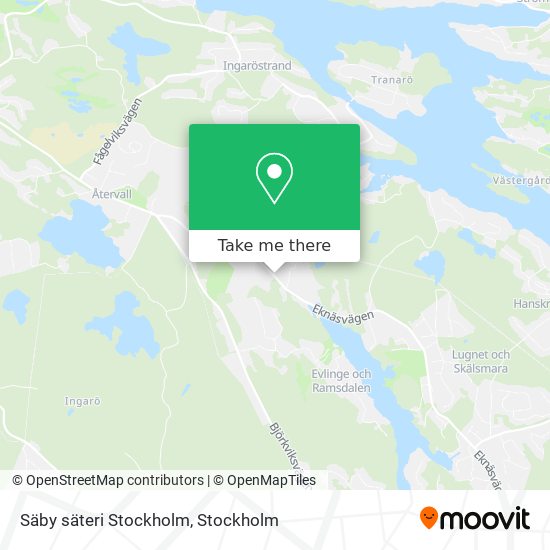 Säby säteri Stockholm map