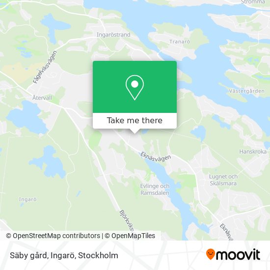 Säby gård, Ingarö map