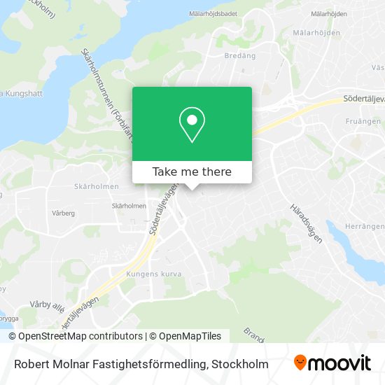 Robert Molnar Fastighetsförmedling map