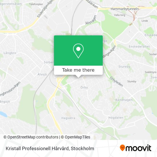 Kristall Professionell Hårvård map