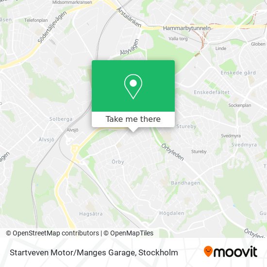 Startveven Motor/Manges Garage map