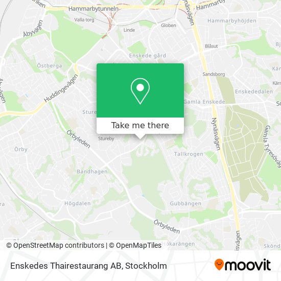 Enskedes Thairestaurang AB map