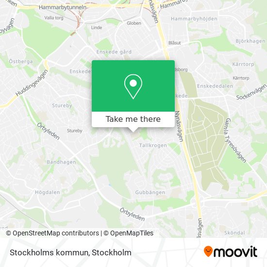 Stockholms kommun map