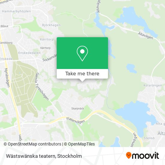 Wästswänska teatern map