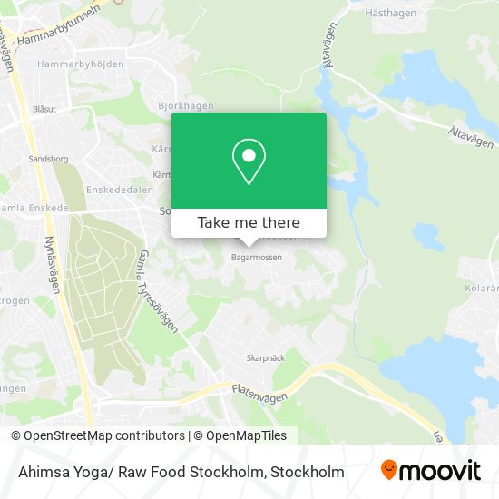 Ahimsa Yoga/ Raw Food Stockholm map