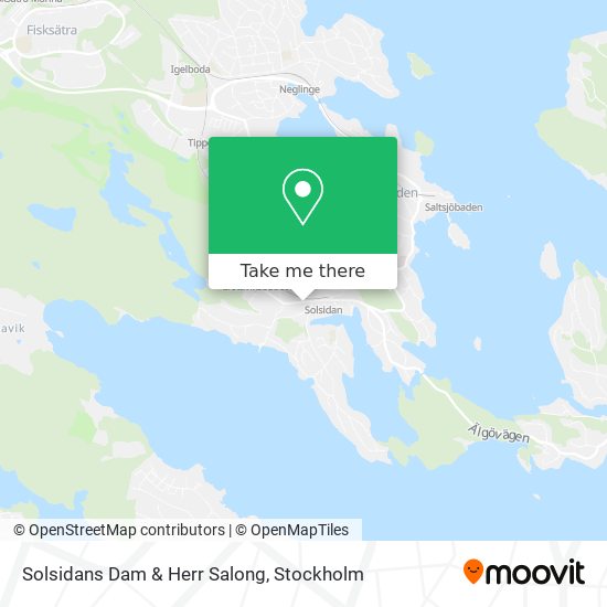 Solsidans Dam & Herr Salong map