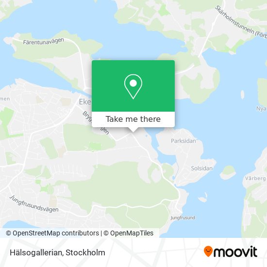 Hälsogallerian map