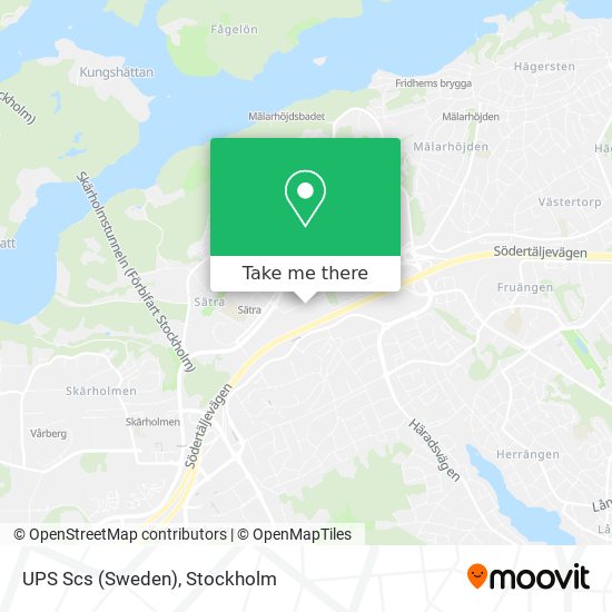 UPS Scs (Sweden) map