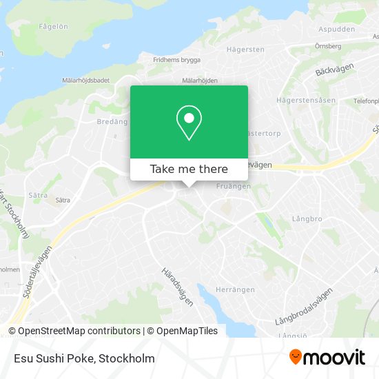 Esu Sushi Poke map