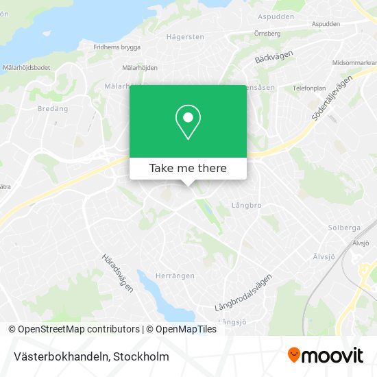 Västerbokhandeln map