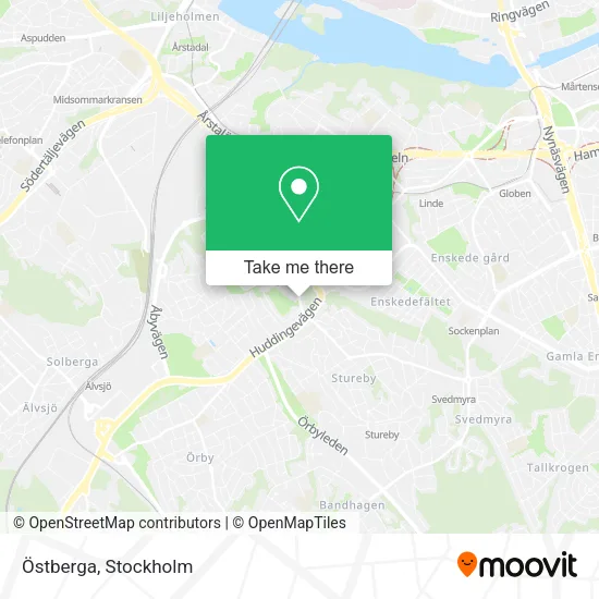 Östberga map