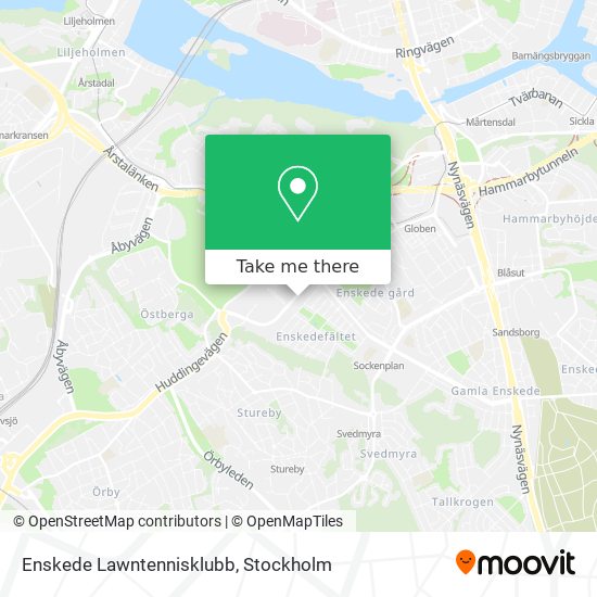 Enskede Lawntennisklubb map