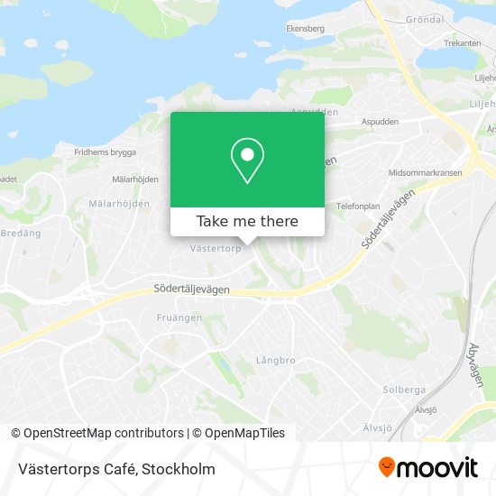 Västertorps Café map