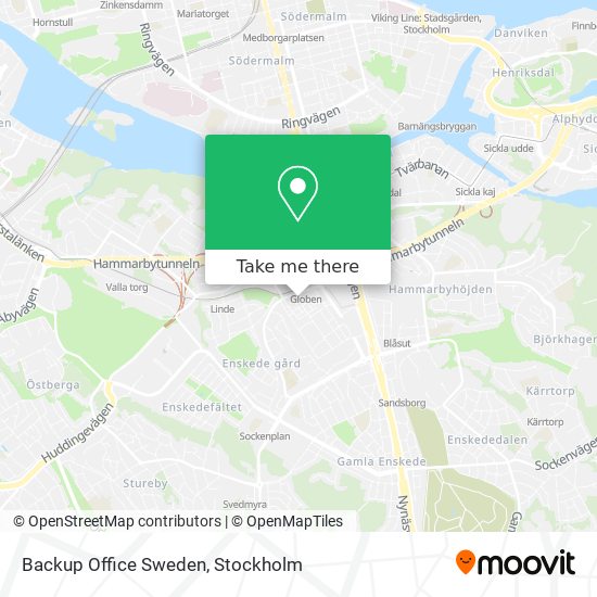 Backup Office Sweden map