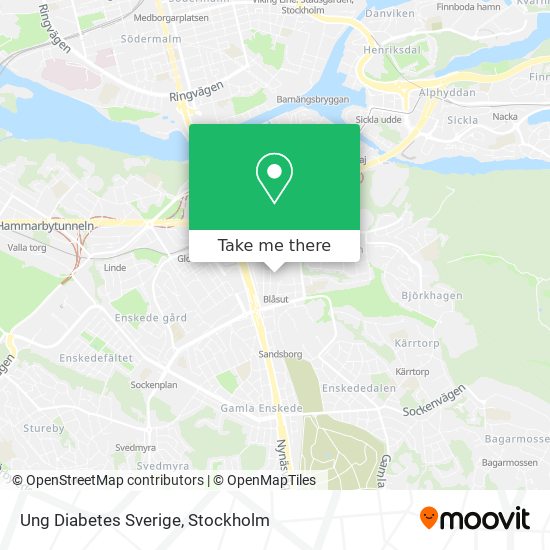Ung Diabetes Sverige map