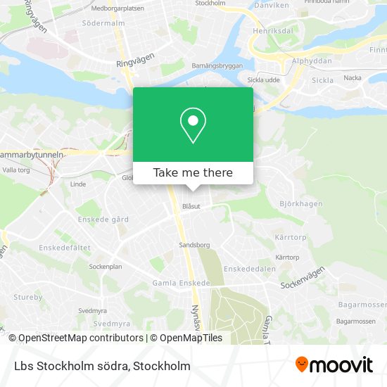 Lbs Stockholm södra map