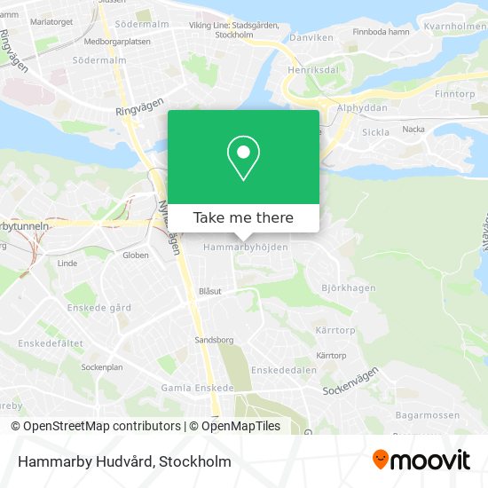 Hammarby Hudvård map