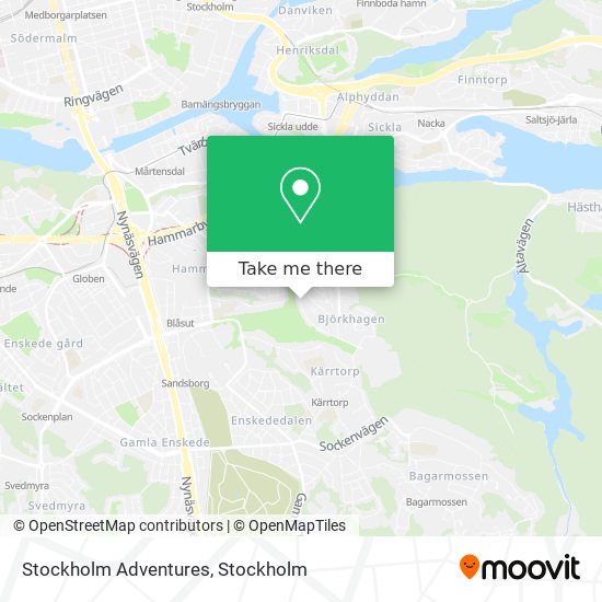 Stockholm Adventures map