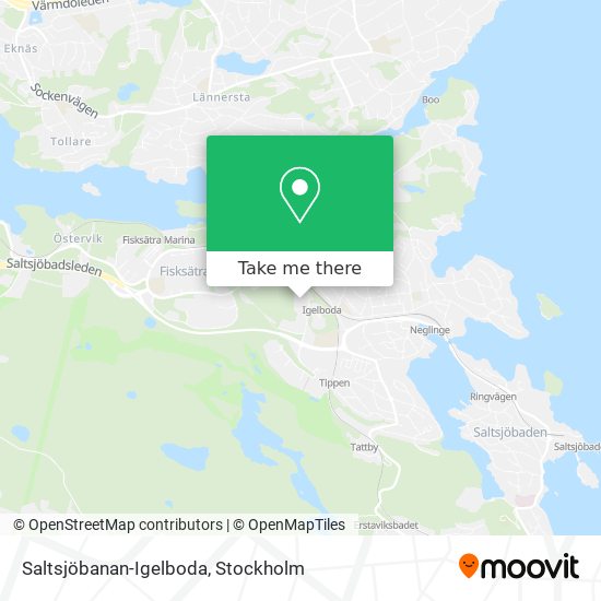 Saltsjöbanan-Igelboda map