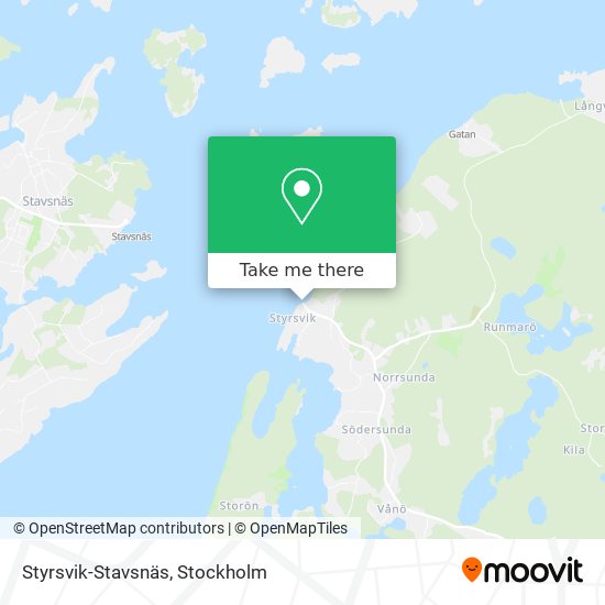 Styrsvik-Stavsnäs map