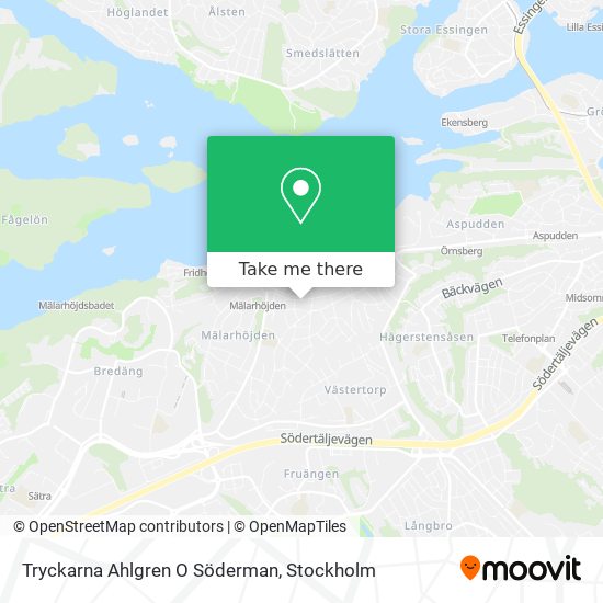 Tryckarna Ahlgren O Söderman map