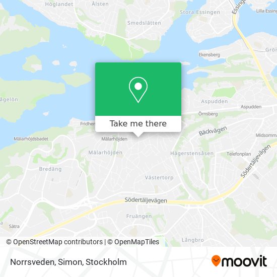 Norrsveden, Simon map