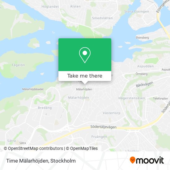 Time Mälarhöjden map