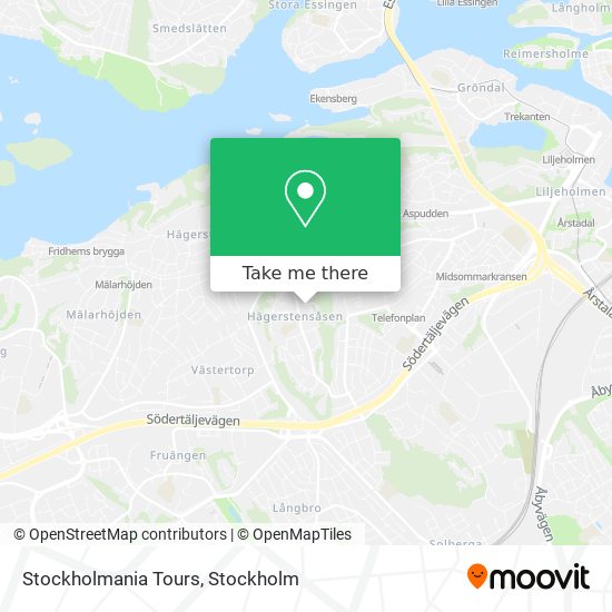 Stockholmania Tours map