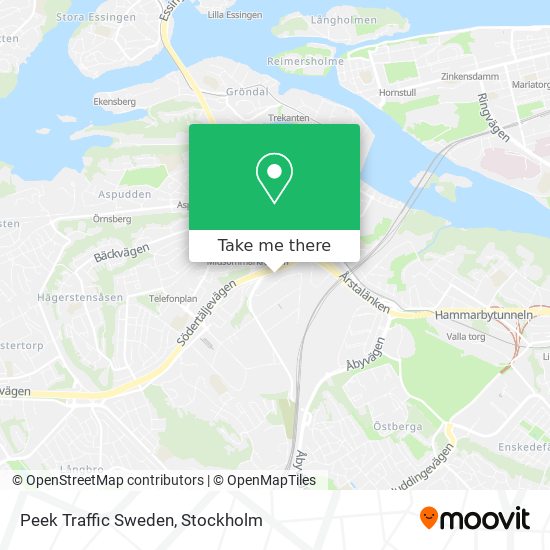 Peek Traffic Sweden map