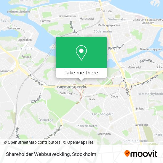 Shareholder Webbutveckling map