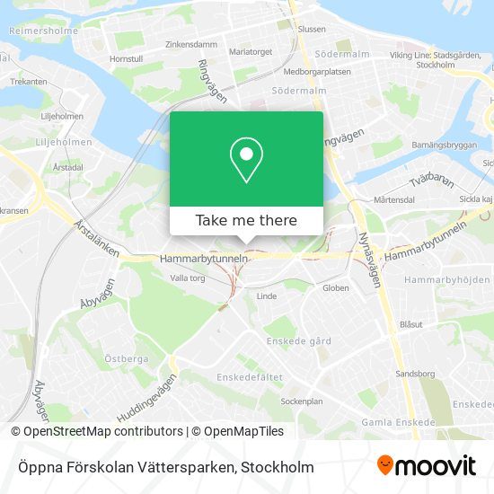 Öppna Förskolan Vättersparken map