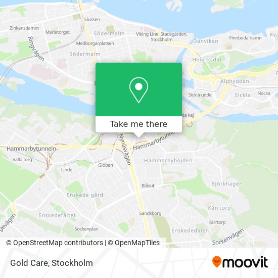 Gold Care map