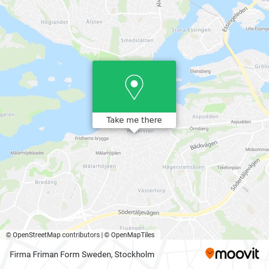 Firma Friman Form Sweden map