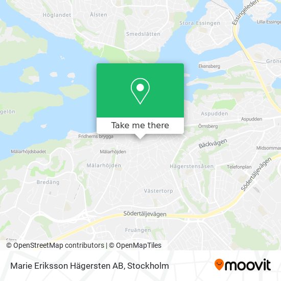 Marie Eriksson Hägersten AB map