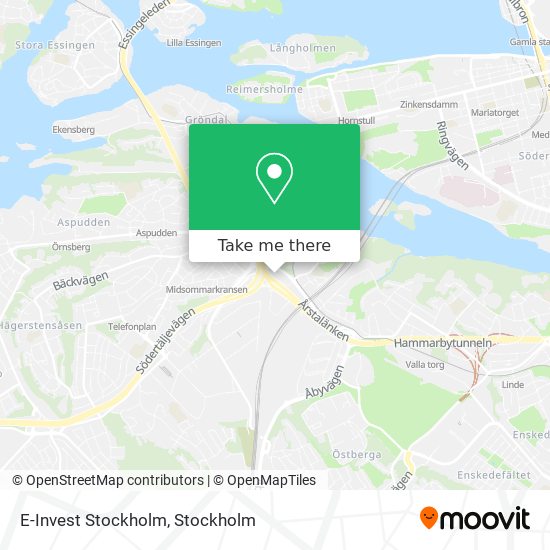 E-Invest Stockholm map