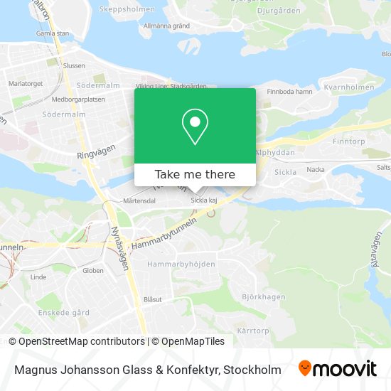 Magnus Johansson Glass & Konfektyr map