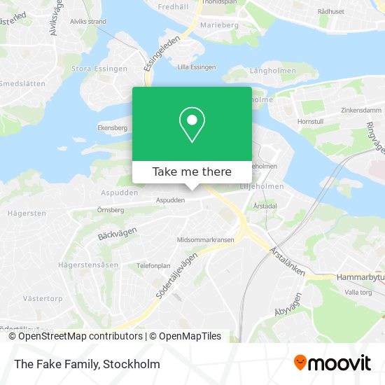 The Fake Family map