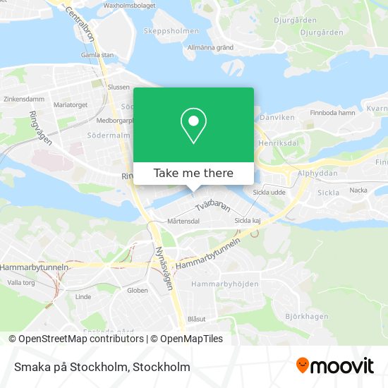 Smaka på Stockholm map