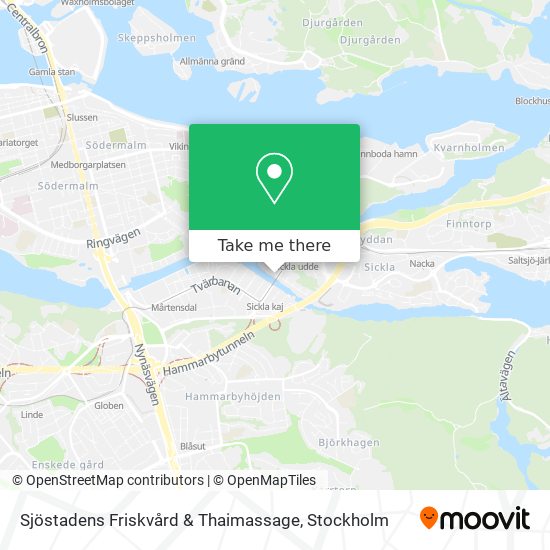 Sjöstadens Friskvård & Thaimassage map