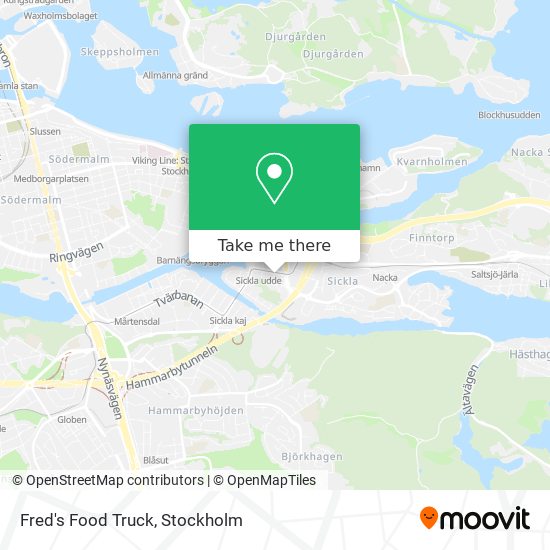 Fred's Food Truck map